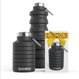 Collapsible Water Bottle BPA Free Silicone, 24oz